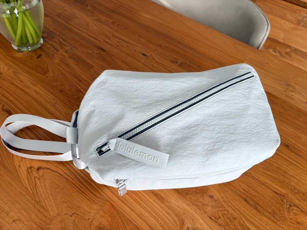 Lululemon Everywhere Belt Bag in light grey. Like New!